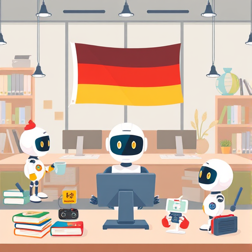 animated illustration showing artificial intelligence (AI)