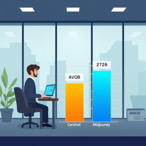 benchmark chart comparing three AI models (Gemini - nano banana, Midjourney, GPT-4o)
