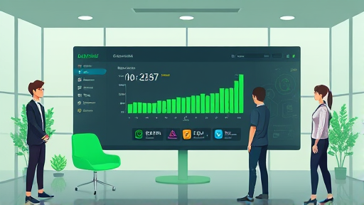 modern animated dashboard illustration representing one-