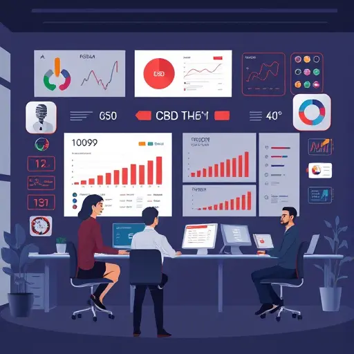 illustrated diagram showing AI analyzing blood test reports: animated charts, CBC values, biochemical markers, neural network patterns;