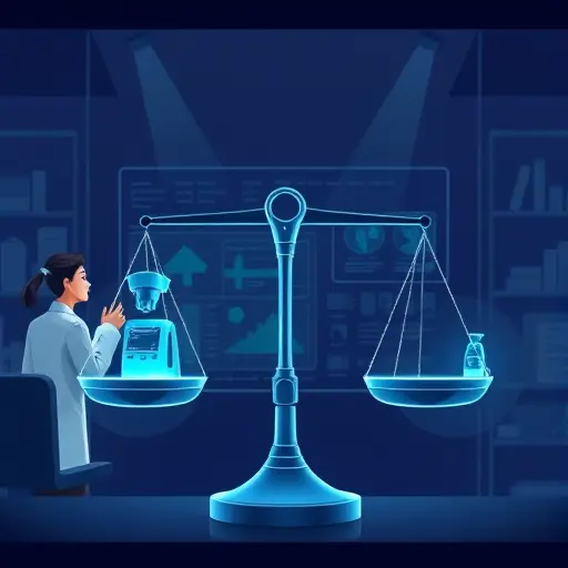 clean illustration of AI analyzing medical lab results, speed vs accuracy trade-