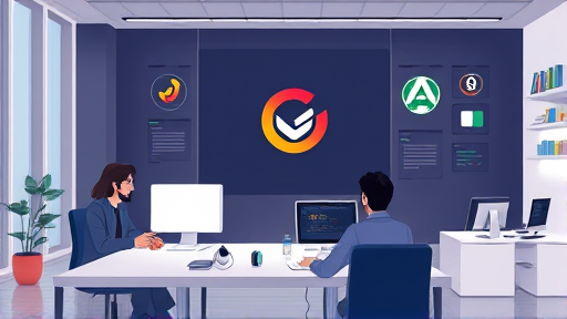 modern illustration of an AI-