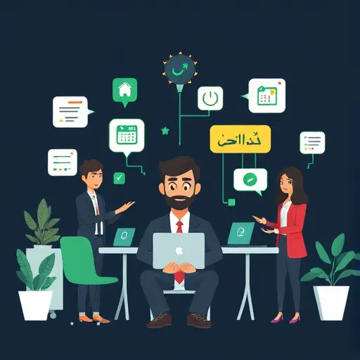 abstract representation of productivity boost with AI: