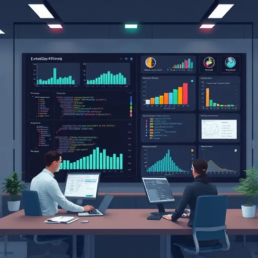 animated illustration of evaluating ML models with charts (ROC, confusion matrix)