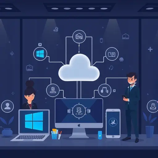 animated illustration of multi-platform AI setup ()