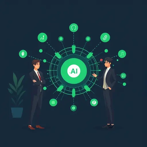 abstract illustration of AI connectivity and model selection (ChatGPT, Claude, Gemini)