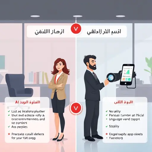 comparison infographic illustration: