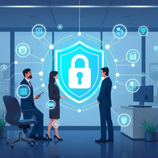 illustration of secure AI health data processing: