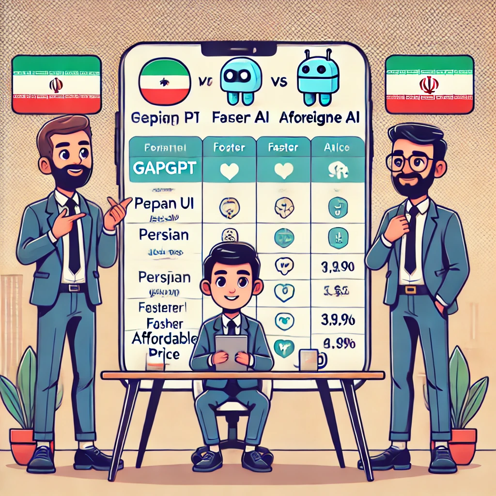 comparison table illustration: GapGPT vs.