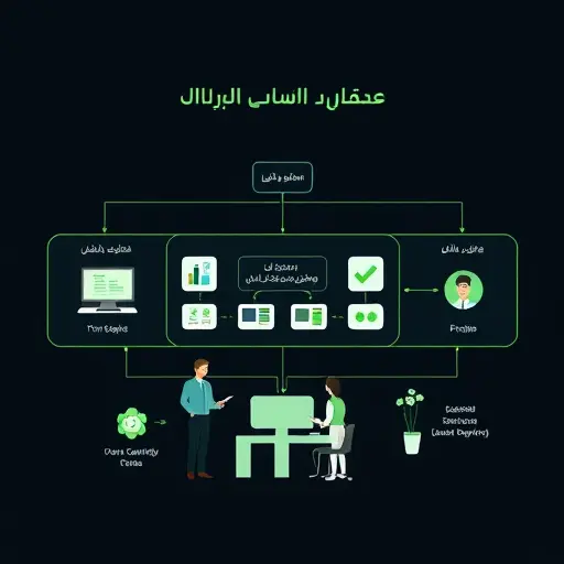 diagram-style illustration of Mixture-of-Experts architecture with a router node selecting expert sub-networks, long context window visualization (1,000,000 tokens metaphor), dark background with green accents, minimalistic, text-free