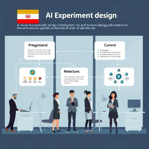 workflow illustration of AI experiment design: