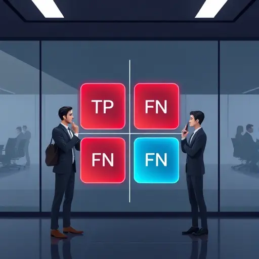 abstract confusion matrix visualization, four-