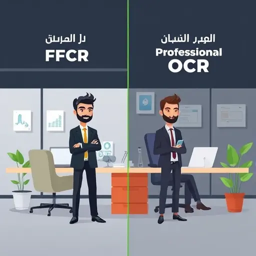 side-by-side comparison illustration:(accuracy, tables, batch, API, privacy), minimal icons, dark UI, green accent, text-free