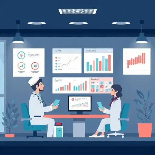 animated illustration of AI explaining lab test results with charts and icons (CBC, CMP, TSH)