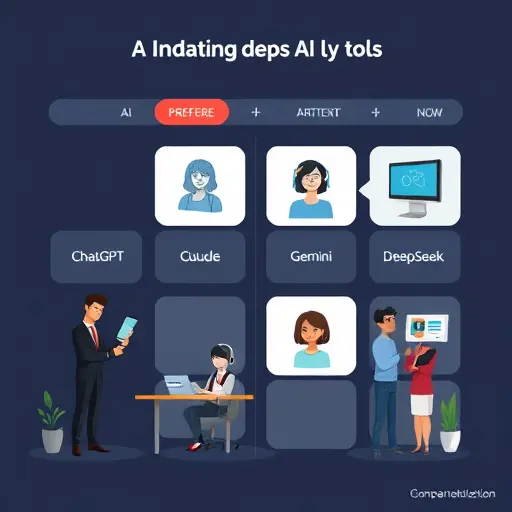 (ChatGPT, Claude, Gemini, DeepSeek), dark #171717 background, #94d3a2