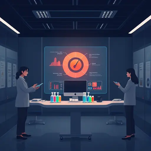 animated illustration of AI converting lab units and cross-analyzing panels (lipid, glucose, thyroid)