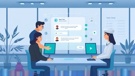 Gemini AI chat interface, animated illustration, abstract technology, user-