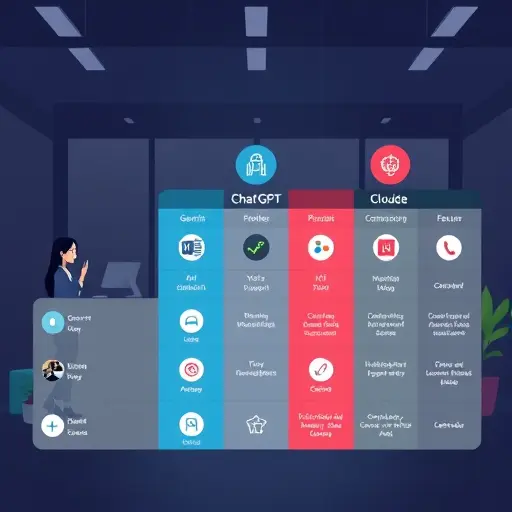 animated comparison illustration of AI assistants: