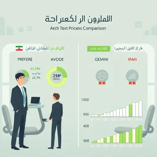 abstract price comparison infographic, AI logos (ChatGPT, Claude, Gemini, GapGPT), highlighted low cost for Iran, tech theme, green accent, charts and icons, no text
