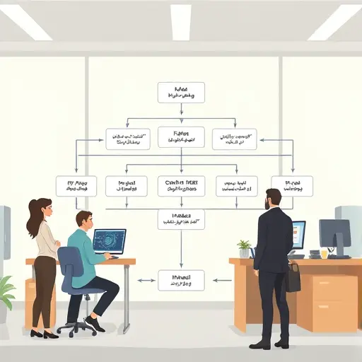 API workflow architecture diagram illustrating multi-model switching in GapGPT, animated code paths, cartoon style, Iranian symbols, no text