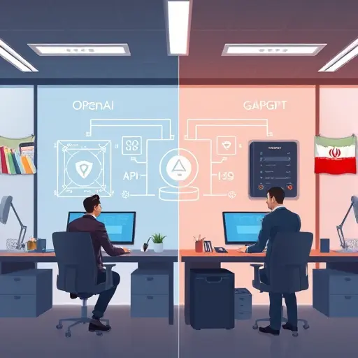 modern API architecture diagram, side-by-