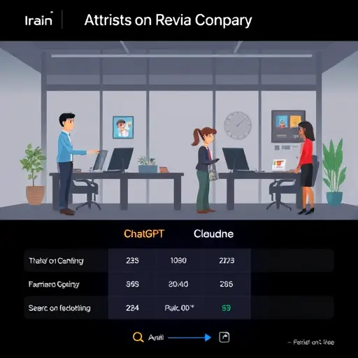 animated comparison chart of AI models (ChatGPT, Claude, Gemini)