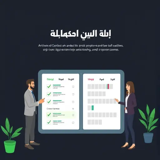 animated checklist and AI output comparison panel, showing side-by-