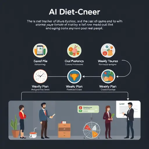 animated step-by-step flowchart for AI diet plan creation: