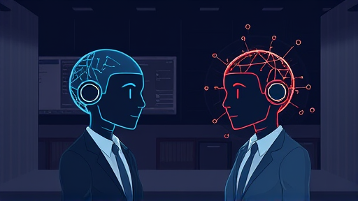 modern animated illustration of two AI assistants, one symbolizing ChatGPT with neural network graphics and another representing Gemini by Google with spark-like motifs, set against a clean dark tech background, text-free, visually contrasting both AI technologies