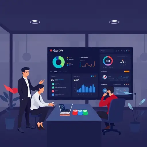 illustration of an Iranian AI platform called GapGPT, icons for GPT-4
