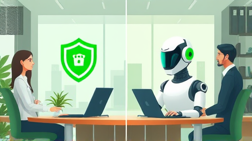 split-screen animated comparison between DeepSeek AI and ChatGPT Go, showing shield/security on DeepSeek side and casual chatbot on other, green and white tech colors, text-free