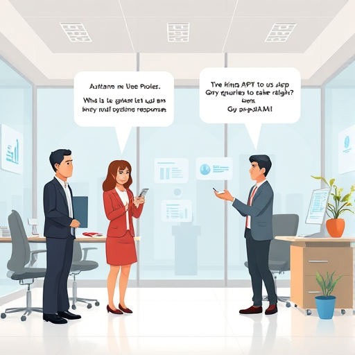 animated illustration showing GapGPT API transforming user queries to smart AI-