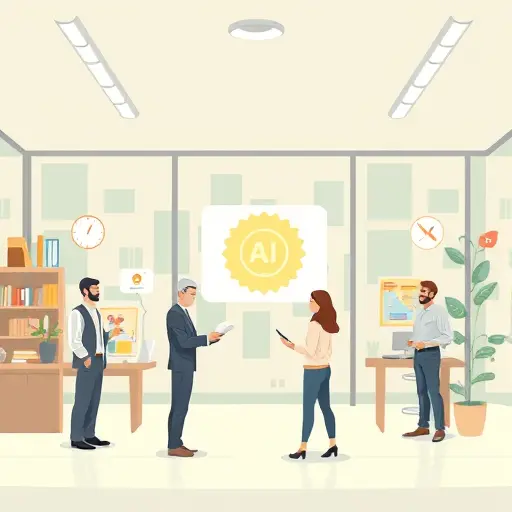 animated illustration of AI API powering diverse real-