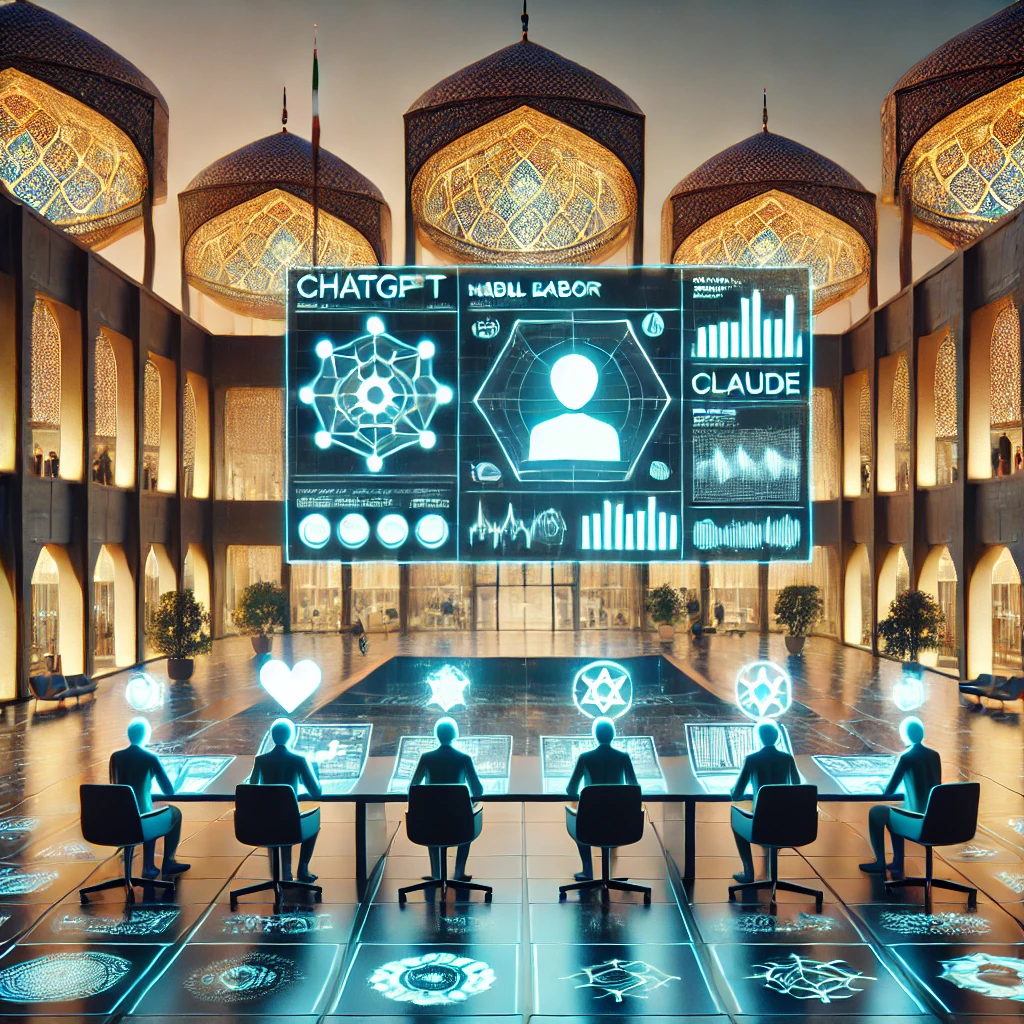 animated illustration of multiple AI models (ChatGPT, Claude, Gemini)
