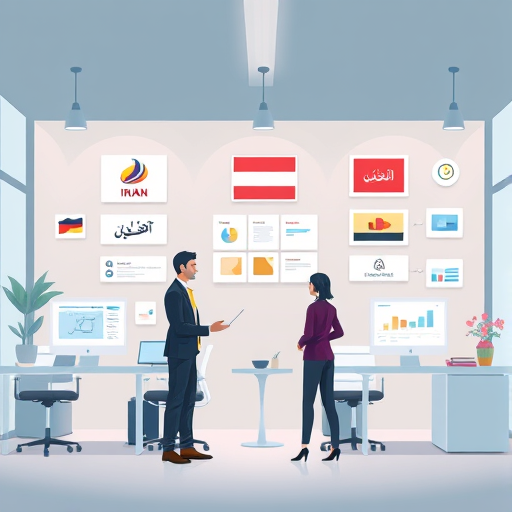 animated illustration of AI-powered branding process, with AI logo generator, brand color palettes, and digital marketing elements, cartoon style, text-free