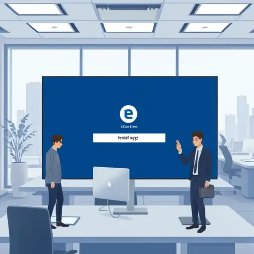 animated illustration of a Windows 11 desktop showing the Edge browser 