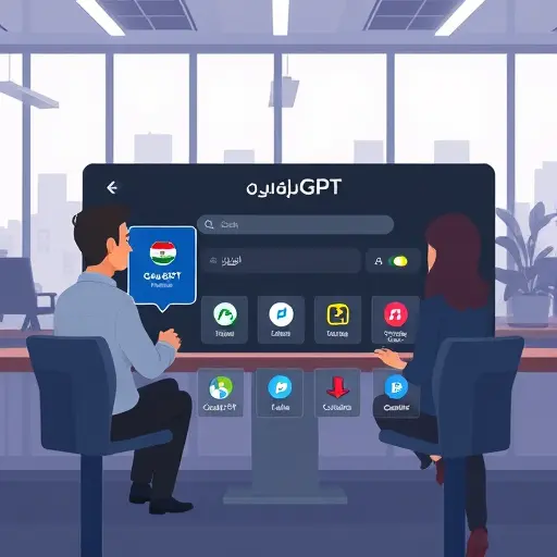 (ChatGPT, Claude, Gemini) icons, dark theme UI, text-free, professional