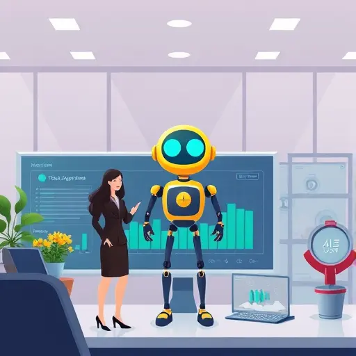 modern AI app cartoon illustration, banana-