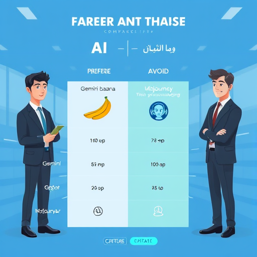 comparison chart illustration showing Gemini nano banana, GPT-4