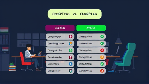 animated comparison chart of ChatGPT Plus vs.