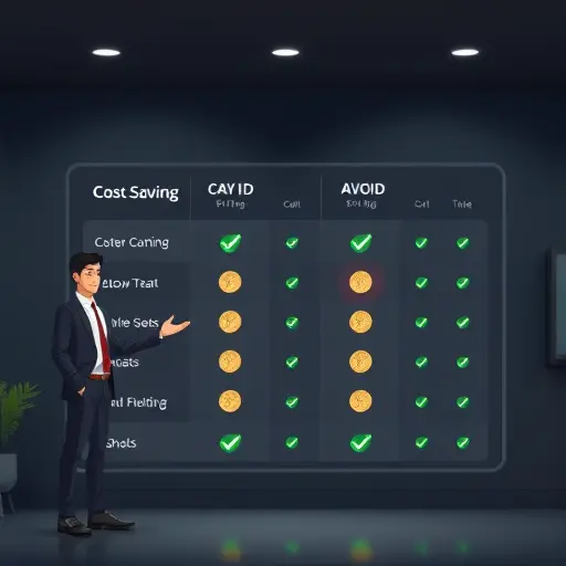 animated cost-saving comparison board for Iranian users using AI lab interpretation, coins and checkmarks, dark theme with green accents, minimalist, text-free