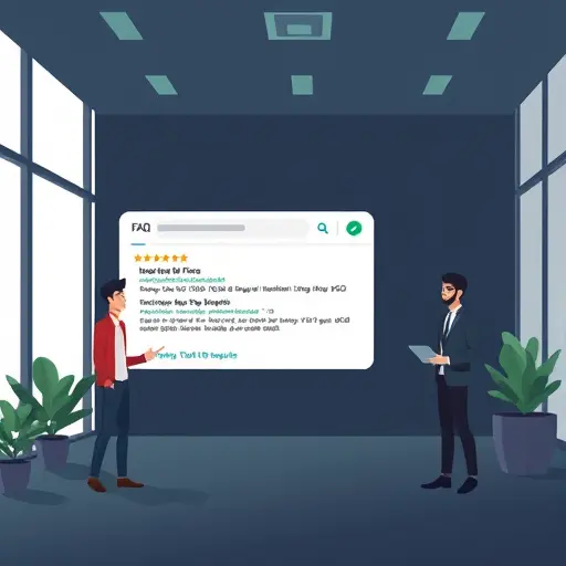 abstract illustration of FAQ schema markup (JSON-LD)