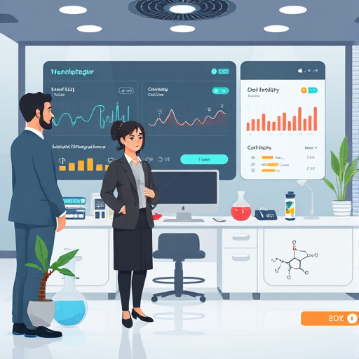 customizable AI learning dashboard for chemistry, options to adjust explanation depth and select topics, cartoon UI style, no text