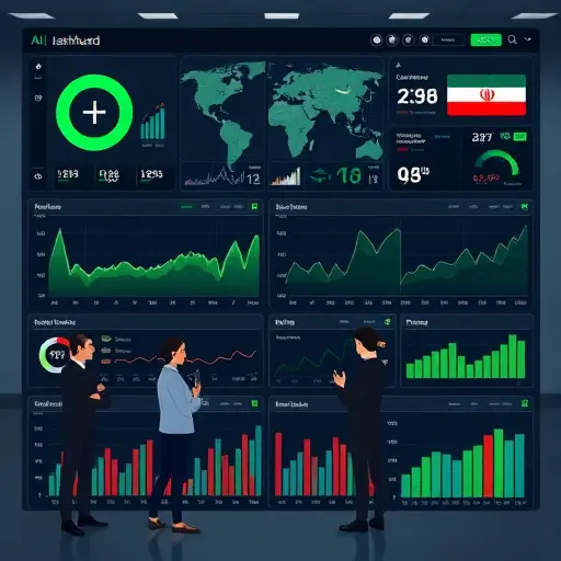 professional illustration of an AI medical dashboard analyzing multiple lab markers (CBC, thyroid, metabolic panel), trend lines and reference ranges, dark UI theme matching #171717, green accent highlights #94d3a2, modern, text-free