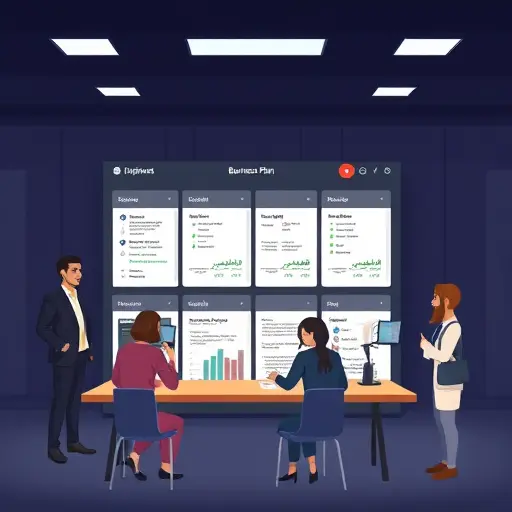 animated dark-(ChatGPT, Claude, Gemini), sections outline (executive summary, market, finance)