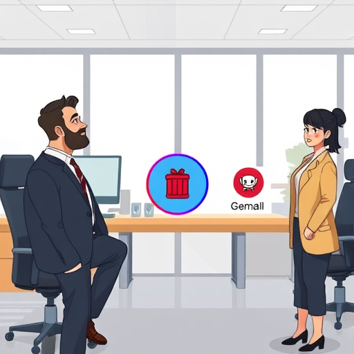 cartoon API architecture, animated selector switch toggling between different AI model icons (ChatGPT, Claude, Gemini)
