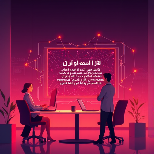 animated illustration showing a neural network 