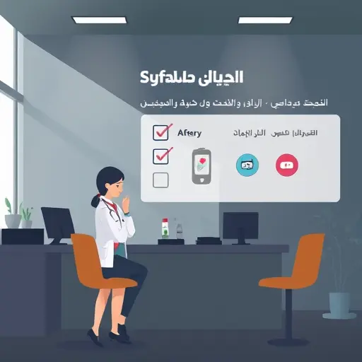 illustration of a medical safety checklist for AI-