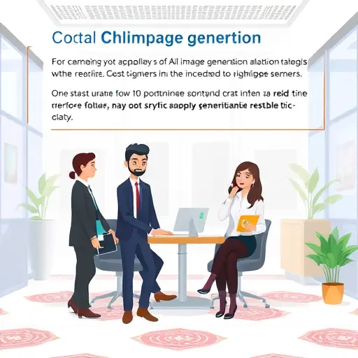 abstract illustration showing cost optimization tips for AI image generation on Telegram, icons for prompt tuning, low-