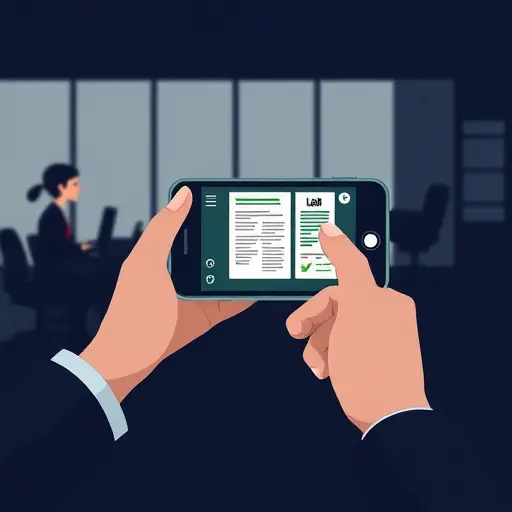 smartphone capturing a lab report, step-by-step animated icons (upload, analyze, review)